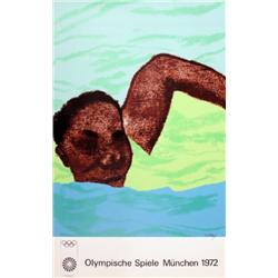 1972 Kitaj Munich Olympics Serigraph
