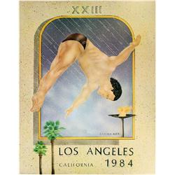 1984 LA Olympics-Diver Poster