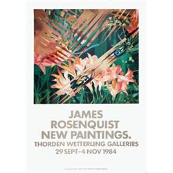 1984 Rosenquist New Painitings Poster