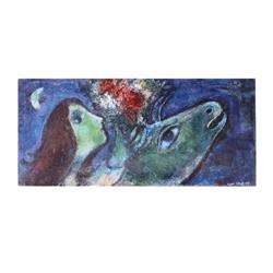 Chagall Woman with Green Donkey Poster