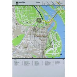 Washington DC Area Map-The Pentagon Serigraph