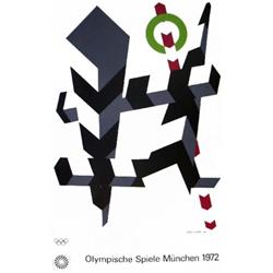 D'Arcangelo Munich Olympics 1972 Serigraph