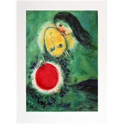 1991 Chagall Paysage Vert Poster