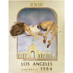 1984 LA Olympics-High Jump Poster