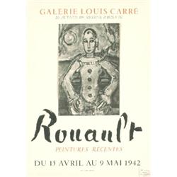 1942 Rouault Galerie Louis Carre Lithograph
