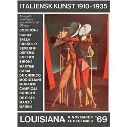 1969 De Chirico Louisiana 1969 Poster