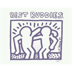 1989 Haring Best Buddies Cover Serigraph