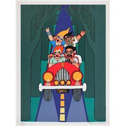 Signed Folatre Family Drive Serigraph