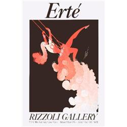 1978 Erte Trapeze Poster