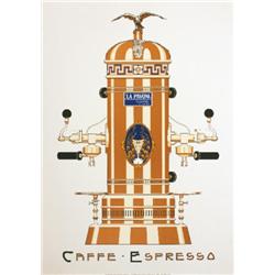 Gower Cafe Expresso Serigraph