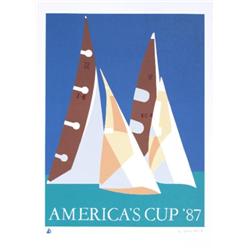 1987 Costa 27th America's Cup Serigraph