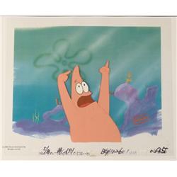 Production Original Cel Groove On Spongebob Background