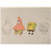 Image 2 : Original Two Friends Spongebob Cel Drawing Production