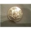 Image 2 : 1966 Silver South African 50c Brilliant Uncirculated Coin