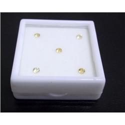 Lot- Five Tsavo Golden Loose Gemstones