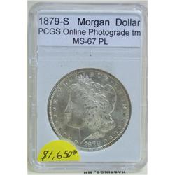 1879-S Morgan Dollar Bowers Grade MS-67PL