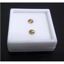 Lot- Two Hyacinth Zircon Loose Gemstones