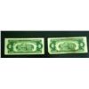 Image 4 : Lot-Two $2 "Bearer" US Treasury Notes Red Seal