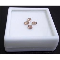 Four Malaya Garnet Loose Gemstones