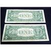 Image 7 : Two $1 Silver Certificates Blue Seals