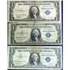 Image 1 : (3) Silver Certificates  Blue Seals