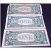 Image 8 : Three $1 Silver Certificates "Blue Seal"