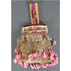 Early RNWP Decorated Fur Bag