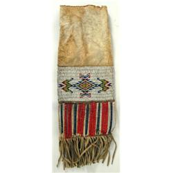 Beaded & Quilled Tobacco Bag