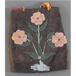 Early Beaded Cloth Bag