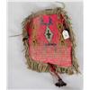 Image 1 : Quilled & Fringed Hide Bag
