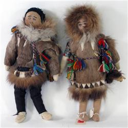 Male & Female Inuit Dolls