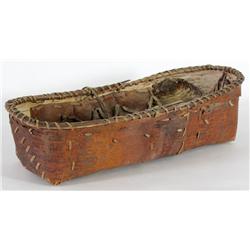 Birch Bark Cradle Board Basket