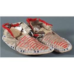Beaded & Quilled Moccasins