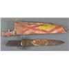 Image 1 : Painted Parfleche Sheath with Early Knife