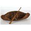 Image 1 : Canoe Model with Paddle