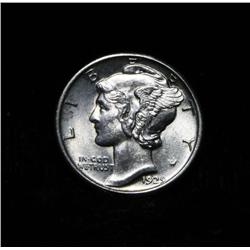 1929-p Liberty Head 'Mercury' Dime 10c Grades Select Uncirculated ms63