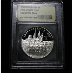 2002-W West Point Commemorative $1 Graded PR70 DCAM