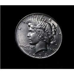 1934-p Peace Dollar $1 Grades Choice Uncirculated ms64