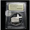 Image 1 : 2001-p Capitol Visitor Center Proof Commemorative Dollar Graded PR70 DCAM