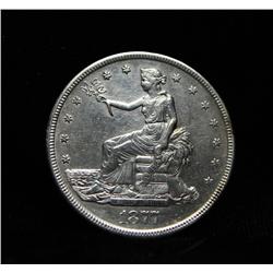 1877-s Trade Dollar Grades au58