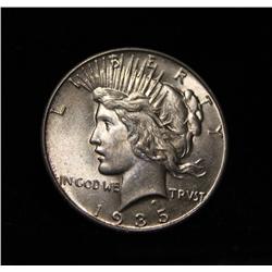 1935-p Peace Dollar Grades Gem Uncirculated ms65  PQ  great eye appeal