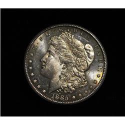 DMPL  1885-cc Morgan Dollar Grades Gem Uncirculated ms65 DMPL