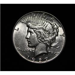1927-s Peace Dollar Grades Select Uncirculated ms63/ms64  A PQ coin