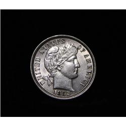 1892-p Barber Dime 10c Grades Select Uncirculated ms63