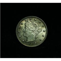 1910 Liberty 'V' Nickel Grades Select Uncirculated ms63