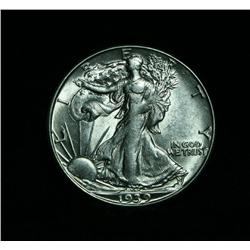 1939-d Walking Liberty 50c Grades Almost Uncirculated au58