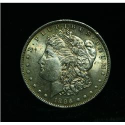 1896-p Morgan Dollar $1 Grades Choice Uncirculated ms64++ PQ