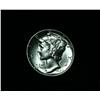 Image 1 : 1940-p Liberty Head 'Mercury' Dime 10c Grades Gem Uncirculated ms65 FSB  Full Split Bands