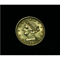 1903-p $2 1/2 Coronet Head Gold Liberty Grades Select Uncirculated ms63