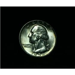 1956-p Washington Quarter 25c Grades Gem Uncirculated ms65